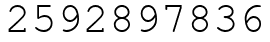 Число 2592897836.