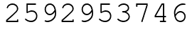 Число 2592953746.