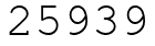 Число 25939.