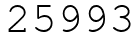 Число 25993.