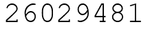 Число 26029481.