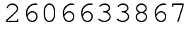 Число 2606633867.