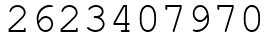 Число 2623407970.