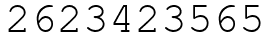 Число 2623423565.