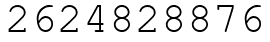 Число 2624828876.