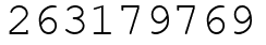 Число 263179769.