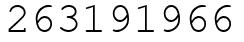 Число 263191966.