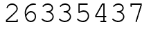 Число 26335437.