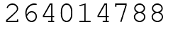 Число 264014788.