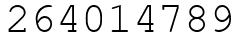 Число 264014789.