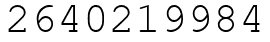 Число 2640219984.