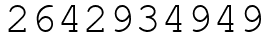 Число 2642934949.