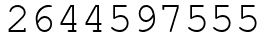 Число 2644597555.