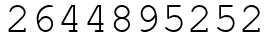 Число 2644895252.