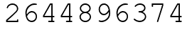 Число 2644896374.