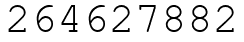 Число 264627882.