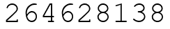Число 264628138.