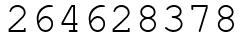 Число 264628378.