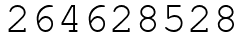 Число 264628528.