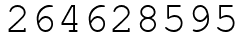 Число 264628595.