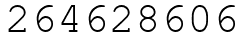 Число 264628606.