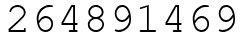 Число 264891469.
