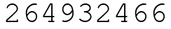 Число 264932466.
