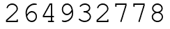 Число 264932778.