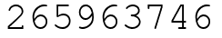 Число 265963746.