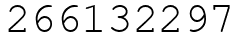 Число 266132297.