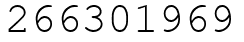 Число 266301969.