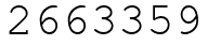 Число 2663359.