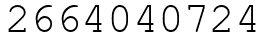 Число 2664040724.