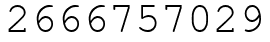 Число 2666757029.