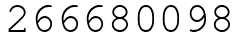 Число 266680098.