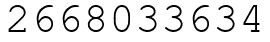 Число 2668033634.