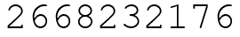 Число 2668232176.