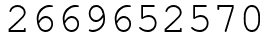 Число 2669652570.