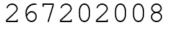 Число 267202008.