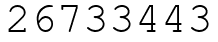 Число 26733443.