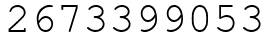 Число 2673399053.