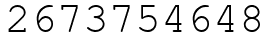 Число 2673754648.