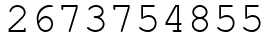 Число 2673754855.