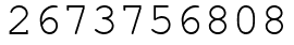 Число 2673756808.