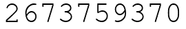 Число 2673759370.