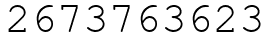 Число 2673763623.