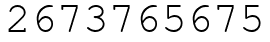 Число 2673765675.