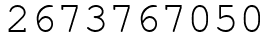 Число 2673767050.