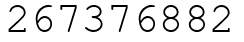 Число 267376882.