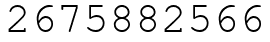 Число 2675882566.